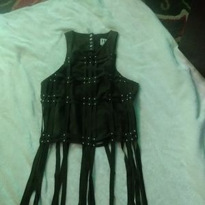 Haute hippie suede fringe vest